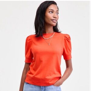 On 34th Women's Puff-Sleeve French Terry Sweatshirt